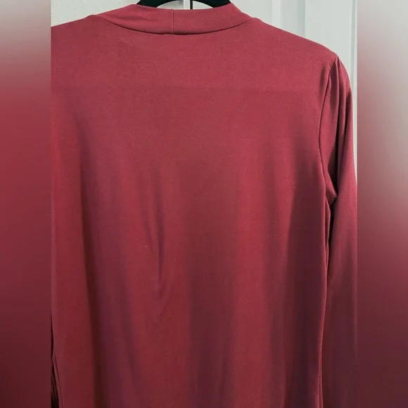 God Is Dope Burgundy Long Sleeve Dress (1XL) - Picture 5 of 5
